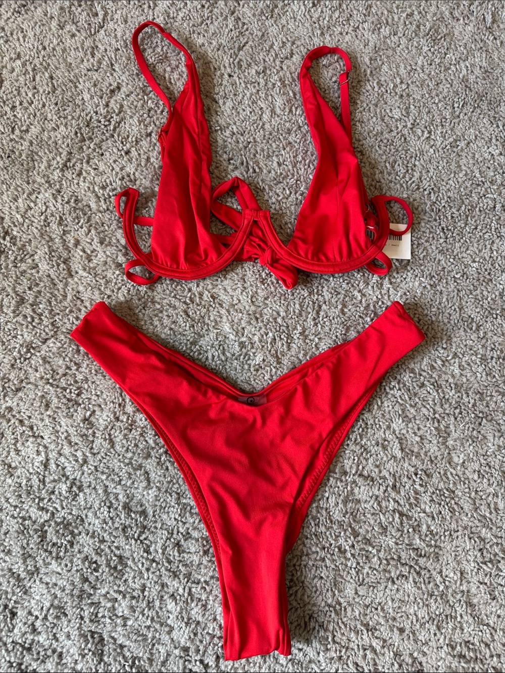 Plumeria Swimsuit Magnolia Bikini Set Top Small and Bottom Medium